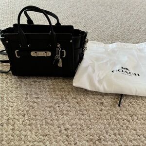 Mini black Coach purse